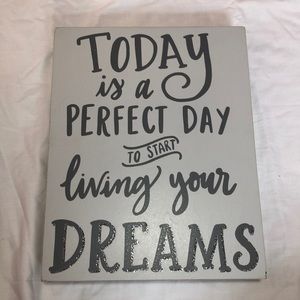 Grey Inspirational Sign